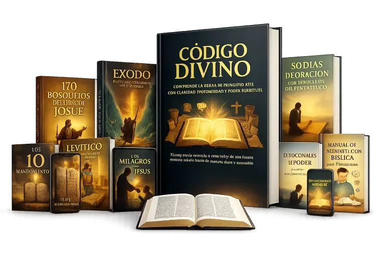 Código Divino con los estudios de Josué, Génesis, Éxodo, Levítico, 30 días de oración y 5 regalos exclusivos